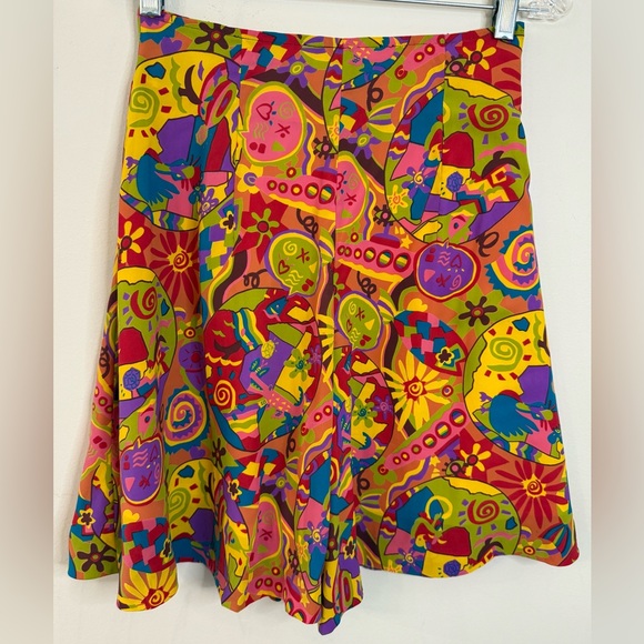 Pants - Bermuda shorts boho eclectic colorful retro 80s SZ 24” waist